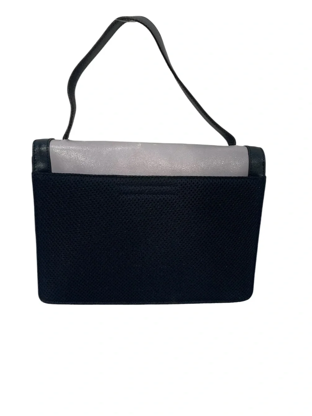Miu Miu Two-Tone Shoulder Bag in Light Gray and Black